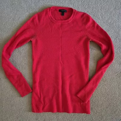 J. Crew Merino Sweater Red Long Sleeve Sz XS • $5