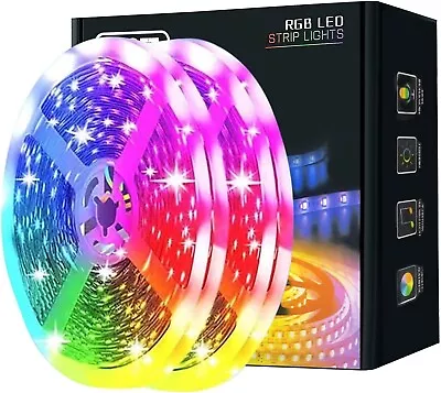 LED Strip Lights 100ft (2 Rolls Of 50ft) Rope Light With 44-Key Remote RGB 505 • $20