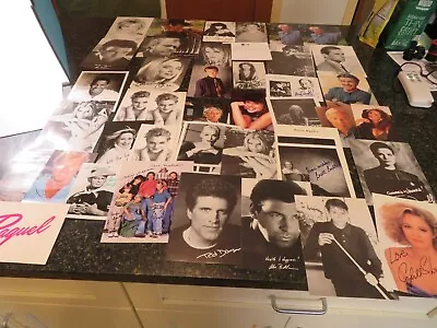 VINTAGE  Lot Of  43 Celebrity Autographs/Photos PREPRINTED SOME LETTERS FAN CLUB • $49.99