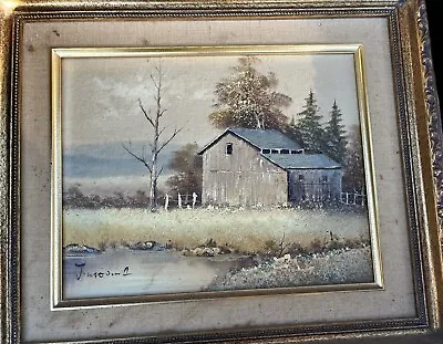 Vintage Oil On Board Painting Signed • $49.95