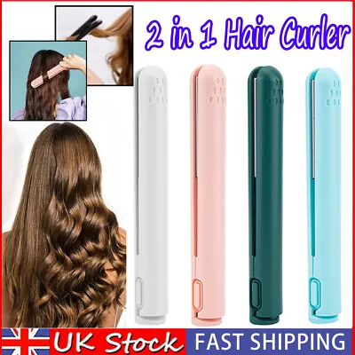Mini Dual-purpose Curling Iron 2 In 1 Hair Curler Portable Hair Curling UK • £7.49