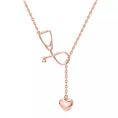 Nurse Stethoscope Necklace For Women Doctor Stethoscope Pendant Nursing Jewelry • $11.90