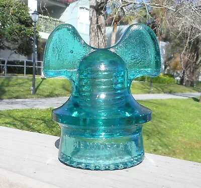 Nice Aqua CD 257 Hemingray Mickey Mouse Style Glass Insulator (1) • $120