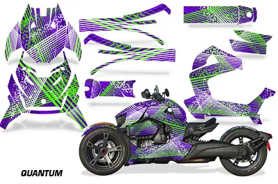 Full Body Graphic Decal Kit For Can-Am Ryker 2019-Up Quantum GRN PUR • $399.95