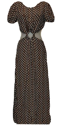 $88 • Buy Staud Womens Short Sleeve Zip Close Open Back Calypso Dress Size S - Stunning!