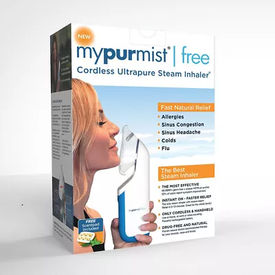 MyPurmist Free Cordless Ultrapure Steam Inhaler New In Box Sealed • $35.99