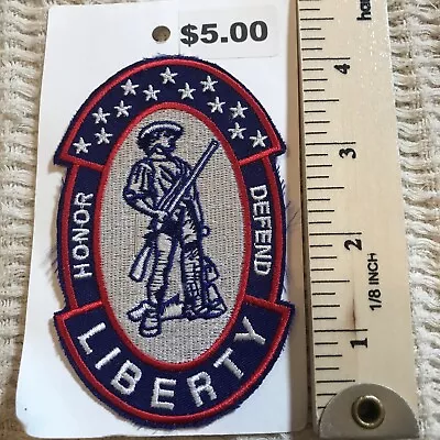 Honor Defend Liberty Patriotic USA Patch • $7