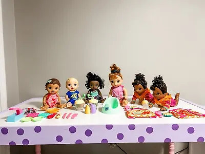 Lot Of 6 HASBRO Baby Alive Dolls With Accessories-2015-2017-Read Description • $120