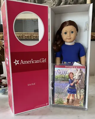 American Girl SAIGE Doll Of The Year & Book 18  SAIGE Brand New +BONUS NEW • $393.93