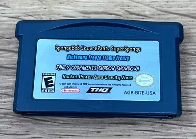 Nickelodeon 4 In 1 Games Pack Game Boy Advance Oddparents SpongeBob Rocket Power • $8.95