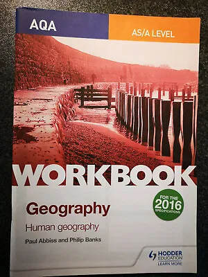 AQA AS/A-Level Geography Workbook : Human Geography. NEXT DAY DISPATCH • £6.47