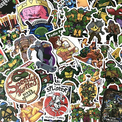 50pc Random TMNT Teenage Mutant Ninja Turtles Laptop Cartoon Decal Stickers • $9.99