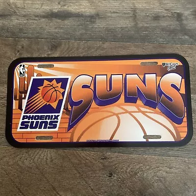 Phoenix Suns Vanity Plate NBA Vintage 1990s License Plate Plastic Nos • $9.99