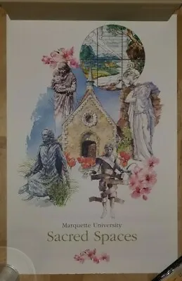 Marquette University Sacred Spaces Poster Milwaukee St. Joan Of Arc Chapel • $9.99
