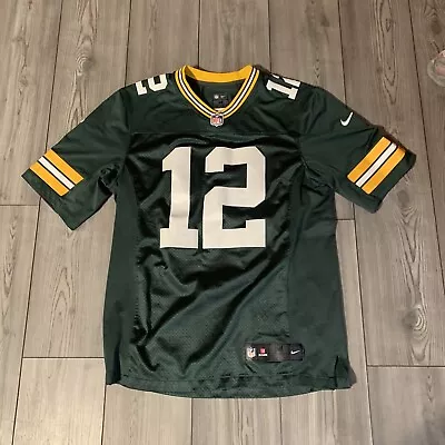 Nike Green Bay Packers Aaron Rodgers #12 NFL Football Jersey Mens Size Medium  • $5