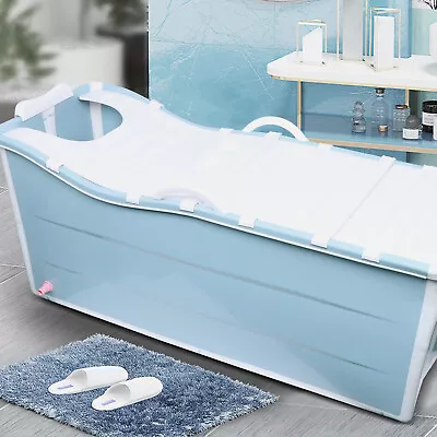 Adult Bathtub Portable Shower Household Large Folding Water Spa Bath Tub W/ Lid • $170