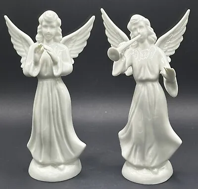 2 Vintage Mint Dresden Musical Angels 1 Conductor & 1 Trumpet Player 5.5  • $28