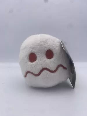 Bandai Pacman Ghost Soft White Plush Toy - New & Card Tagged Pac-man • £8