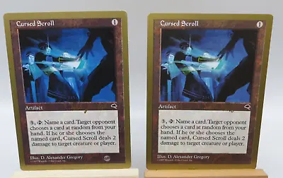 2x MTG Magic The Gathering Cursed Scroll World Championships 1998 Seattle 114 • $4.99