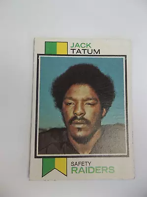 1973 Topps Jack Tatum Rookie #288 Football Card Oakland Raiders TCG Sports Card • $11.95