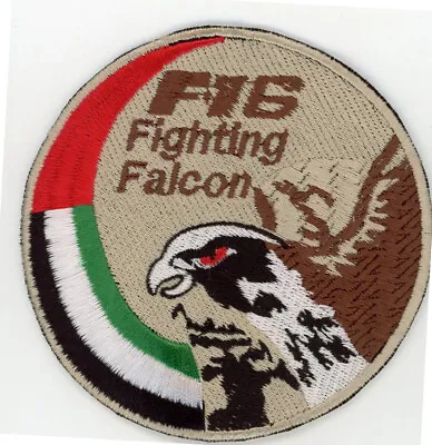 Patch F-16 Swirl Fighting Falcon Uae United Arab Emirates Sewon Parche • $8