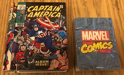 Captain America Marvel Comic Book Playing Cards & Tin - New & Sealed Cards • £5