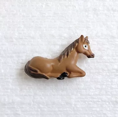 JHB Brown Horse Button 28mm Shank Novelty Lying Farm Animal Sewing Art Craft • £1.50