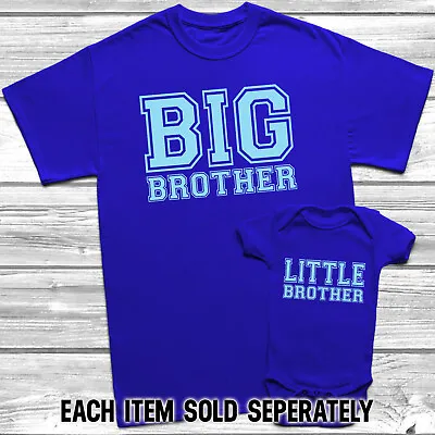 £7.45 • Buy Big Brother Little Brother T-Shirt Kids Baby Grow Brothers Outfits Matching