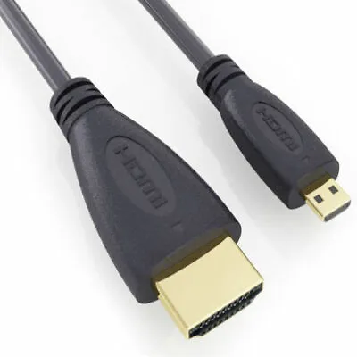 Micro HDMI To HDMI Cable HD TV Cord For Motorola Milestone 3 Milestone X Photo • $5.98