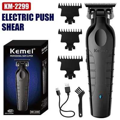 Kemei Cordless Hair Clipper Electric Hair Clipper Zero Gap Trimmer HairCut 2299 • £18.95