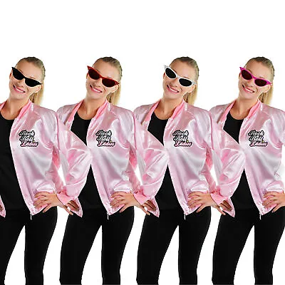 Rock N Roll Ladies  Jacket And Glasses 1950's Fancy Dress Costume Musical • £19.99