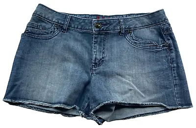 Elle Shorts Womens Size 10 Blue Stretch Denim • $12.99