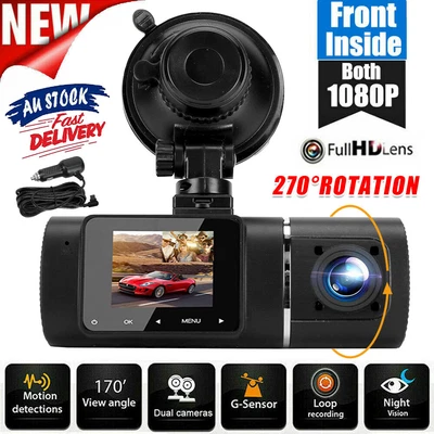 $54.95 • Buy Dash Camera IR Night Vision HD 1080P Car Recorder Cam Front Back Dual Lens