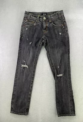 Mek Denim Womens Size 30 Gray Mid Rise Distressed Stockholm Cigarette Jeans • $23.95