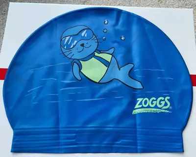 Zoggs Child Silicone Swim Cap Kids Sea Pic Easy Stretch Swimming Up To 12 Year • £5.95