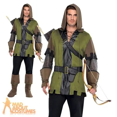 £31.49 • Buy Adult Robin Hood Costume Prince Of Thieves Mens Book Day Week Fancy Dress Outfit