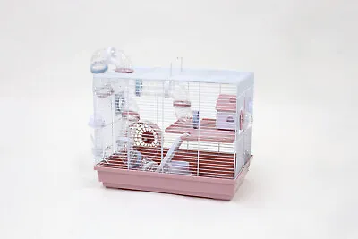 £42.95 • Buy Little Zoo Hugo Dwarf Hamster Cage Play House Blue Or Pink Tubes & Ladders