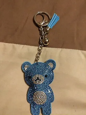 $9 • Buy Cute Sparkling Bear Shape Bag Charm Keychain Car Keychain