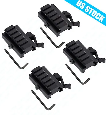 4PCS 5-Slot Quick Release Detach QR QD 1/2  Riser Scope Mount For Picatinny Rail • $20.86