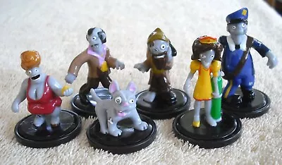 6 Zombie Cup Cake Toppers Figures NEW 1.5  To 2  Mailman Nurse Dog Hermit  • $7.99