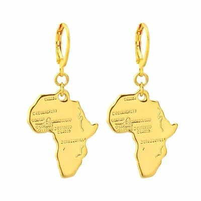 £4.99 • Buy Africa African Map Ethnic Drop Dangle Earrings + Free Gift Bag