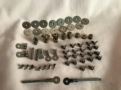 MECCANO VINTAGE 1960s OLD LOOSE SPARES X61 IN  WELL USED VINTAGE CONDITION. • £20.99