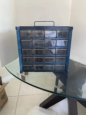 Metal Organizer Storage Cabinet With 20 Drawers FREE SHIPPING 9 1/2” Tall X 9” • $76