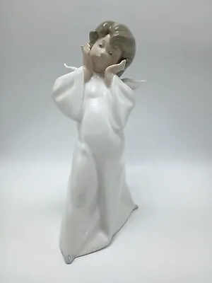 $48.99 • Buy Lladro Mime Angel Figurine #4959 Glossy Porcelain 9  Tall No Origina Box 1977