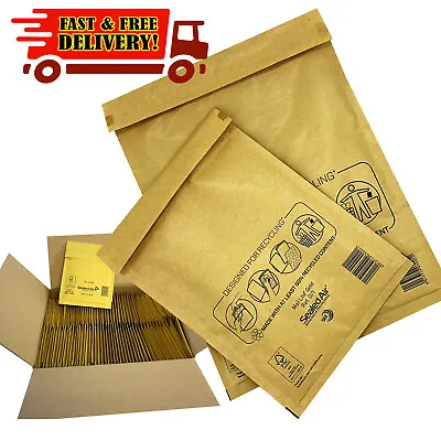 100x A/000 JL000 GOLD MAIL LITE LITES PADDED BUBBLE BAGS ENVELOPES 110mm X 160mm • £12.10