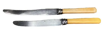 2x HTF VTG Joseph Rodgers & Sons Cutlers His Majesty Sheffield Faux Bone Knives • $39.95