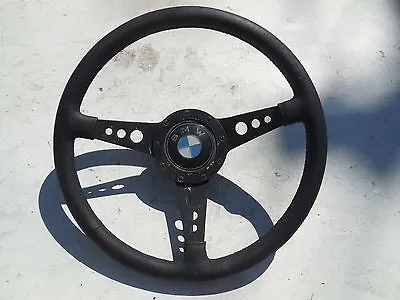 Bmw Moto Lita 3 Spoke Leather Wrapped Steering Wheel F25l Adapter • $265