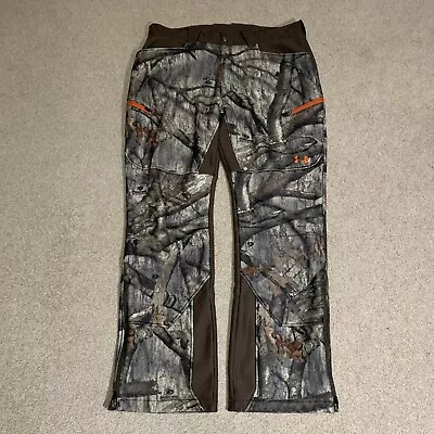 Under Armour Ayton Storm Coldgear Camo Pants Mossy Oak Treestand 38W • $99.99