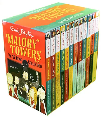 Malory Towers 12 Book Collection Set By Enid Blyton - Ages 9-14 - Paperback • £19.95