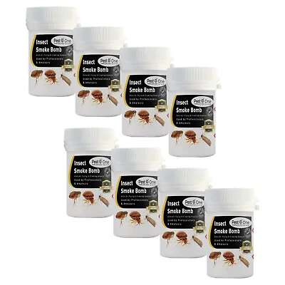 4/8 PACK Flea Bomb Fogger Treatment From 'Pest O One' (3.5g) For Fleas Cat / Dog • £26.75